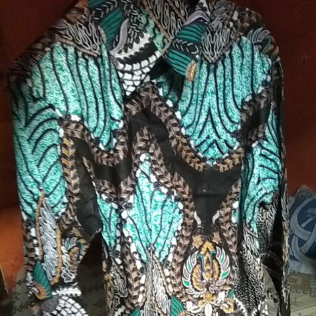 Bswart Batik Hrb026 Kenongo Hem Pendek Padi Pekalongan M L Xl Batik Pria Murah Modern Grosir