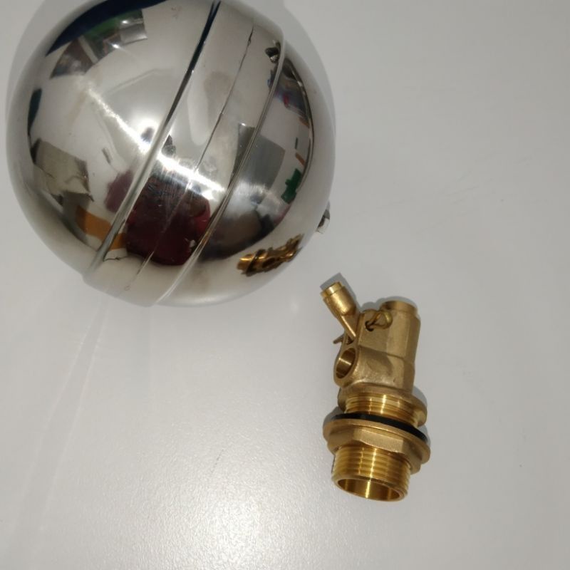 Pelampung air/ Tangki Air   otomatis Kuningan 3/4 inch bola stainless