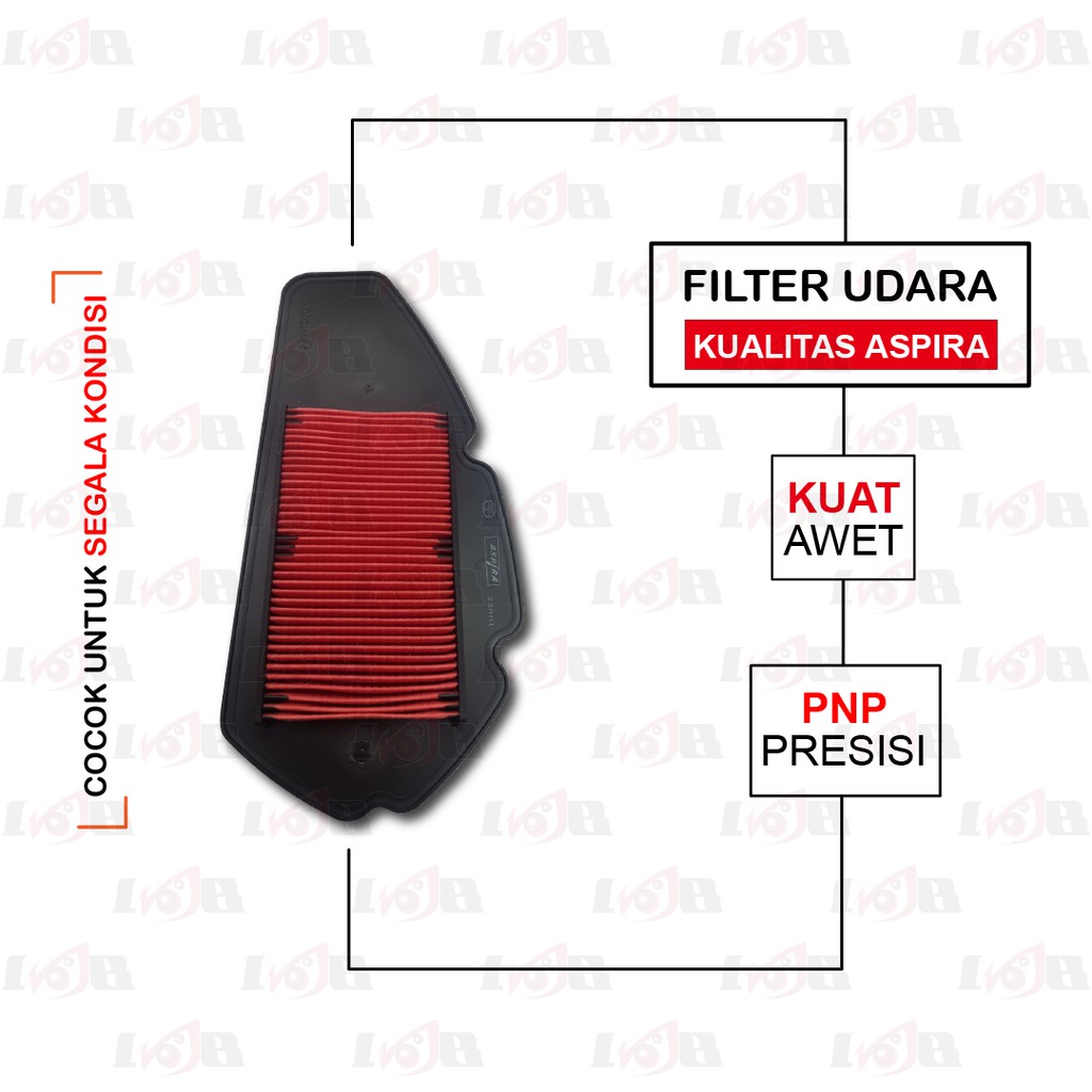 Aspira Saringan Filter Udara AEROX 155 LEXI Yamaha FI Injection Astra