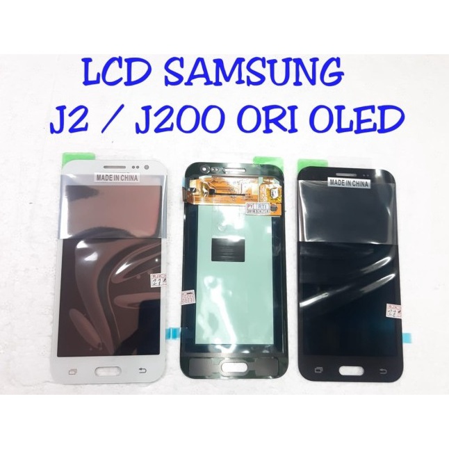 Layar LCD TS Touchscreen Fullset Samsung J2 J200 OLED BLACK