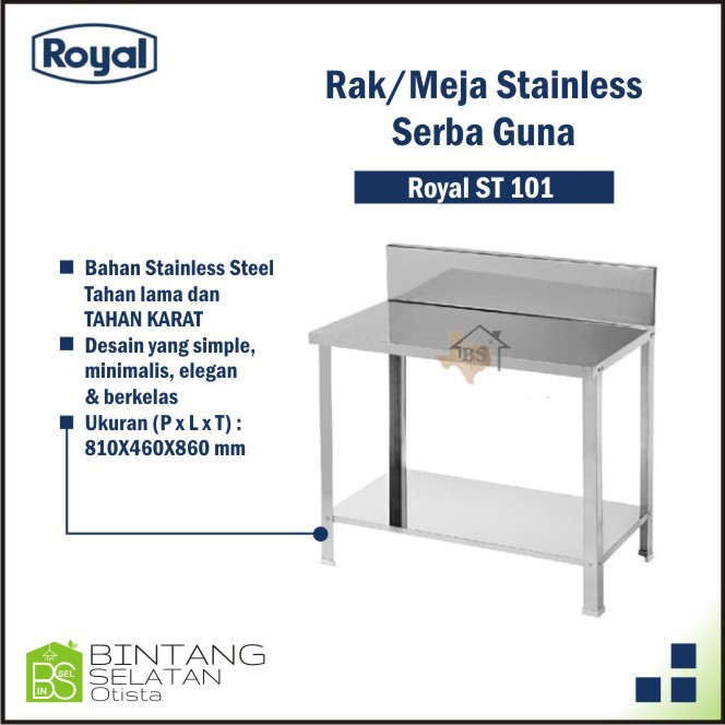 TROLLEY TABLE RAK MEJA SERBAGUNA ROYAL KITCHEN SET ST 101 ST101