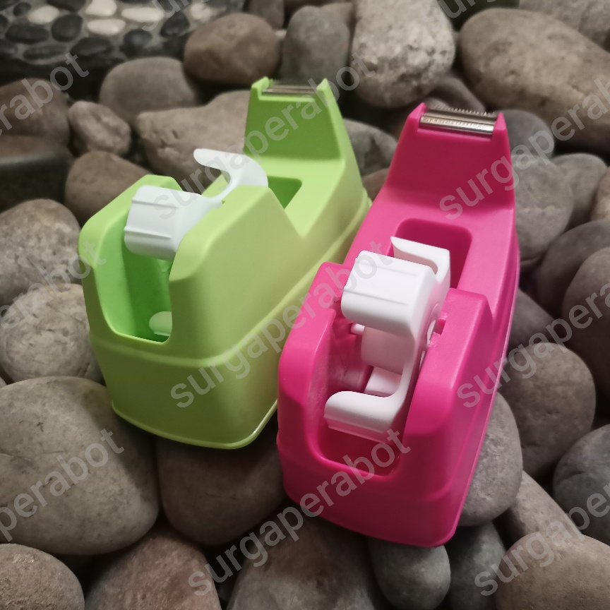 

Tape Dispenser / Tempat / Pemotong Solasi Lakban 1 inch - 0.5 Inch