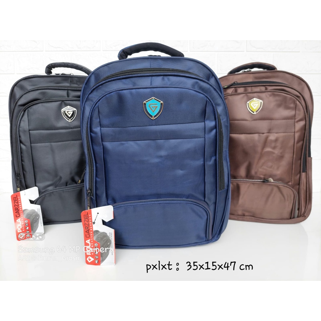 Tas Ransel Pola Garzzel Original/Tas Ransel Pria/ Tas Ransel Cowok
