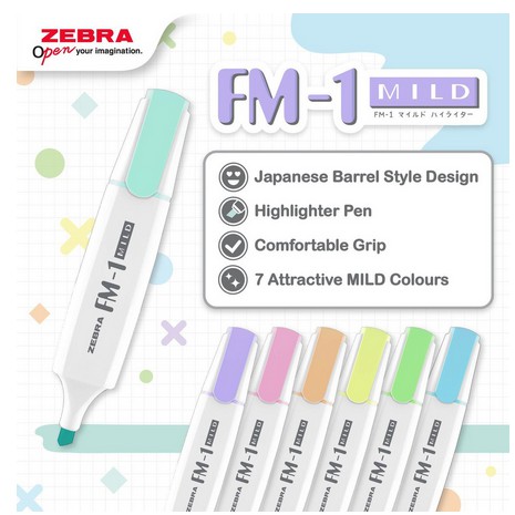 

Spidol: Zebra FM-1 Mild