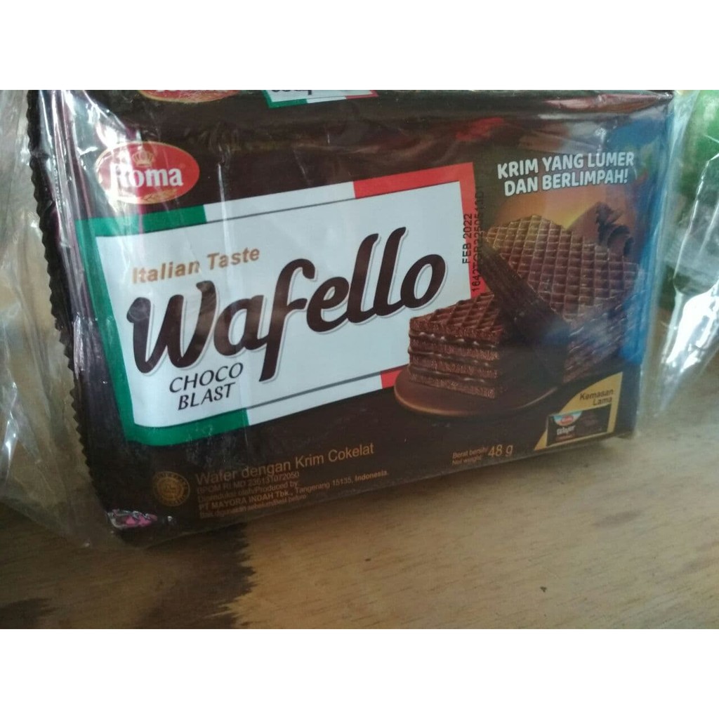 

Wafer Wafello Coklat 48 g