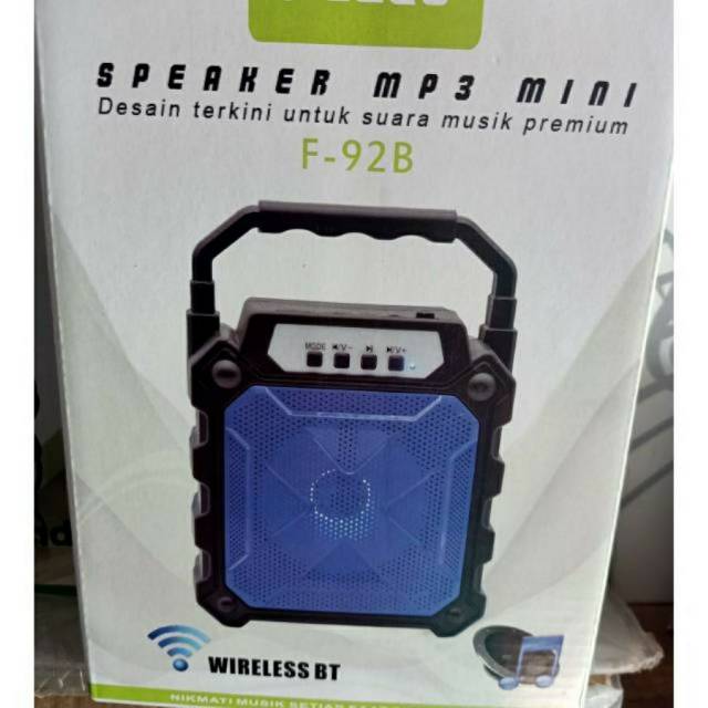 SPEAKER BLUETOOTH FLECO F1927/F92 MP3 MULTIMEDIA/SPEAKER AKTIF LAMPU LED USB AUX SALON MINI PORTABLE