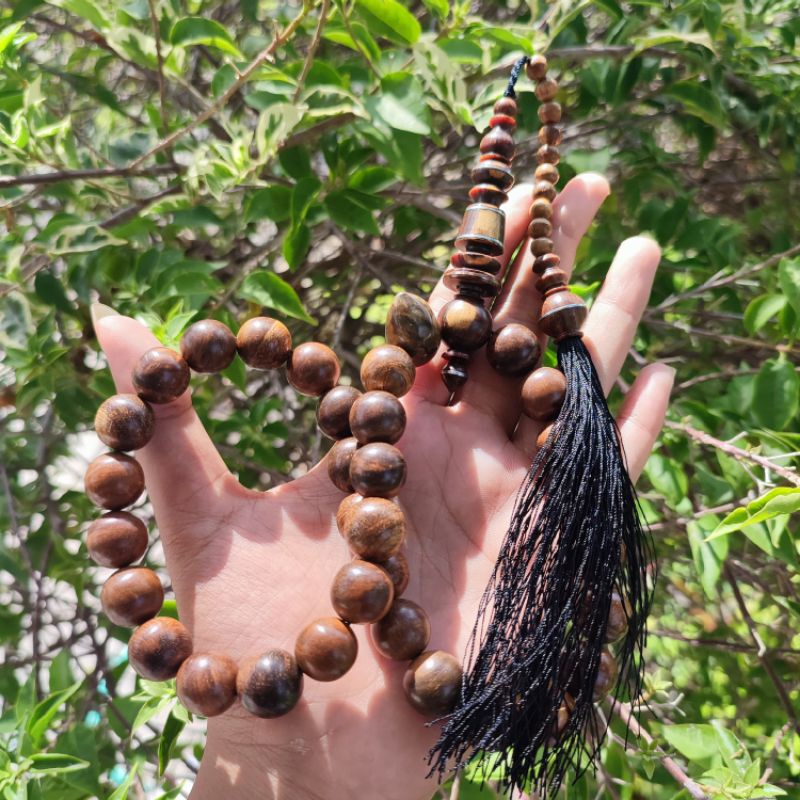 Tasbih Kayu Gaharu 33 Butir Grade A Super Original