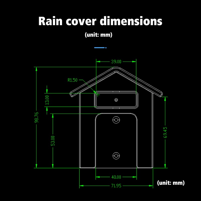 Hujan Penutup Button Pelindung Dari Bel/Rain Cover Doorbell/Outdoor Acrylic Penutup Tombol Bel Rumah/Door Bell Rain Cover