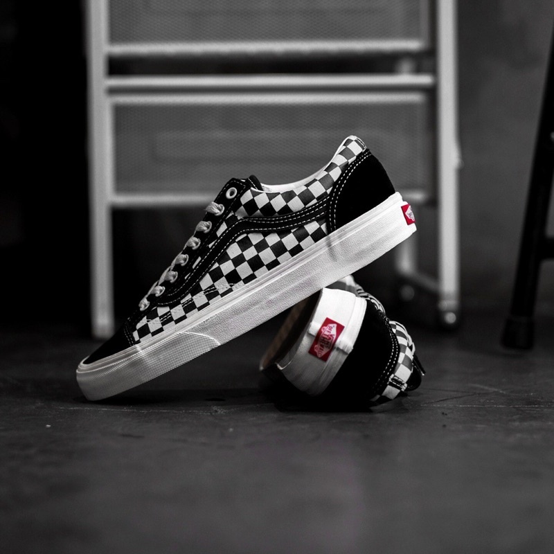 VANS STYLE 36 CHECKERBOARD BLACK/WHITE ORIGINAL 100%