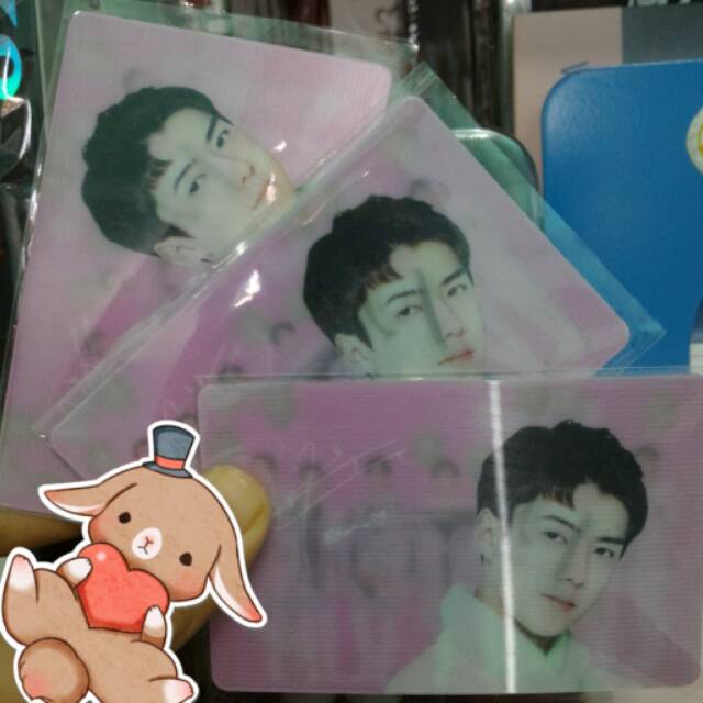 Photocard sehun 3D official nature republic