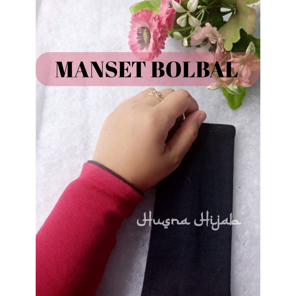 [HUSNA HIJAB] Manset Bolbal Random / Manset Bolak Balik Warna Acak / Deker Kaos Bolak Balik