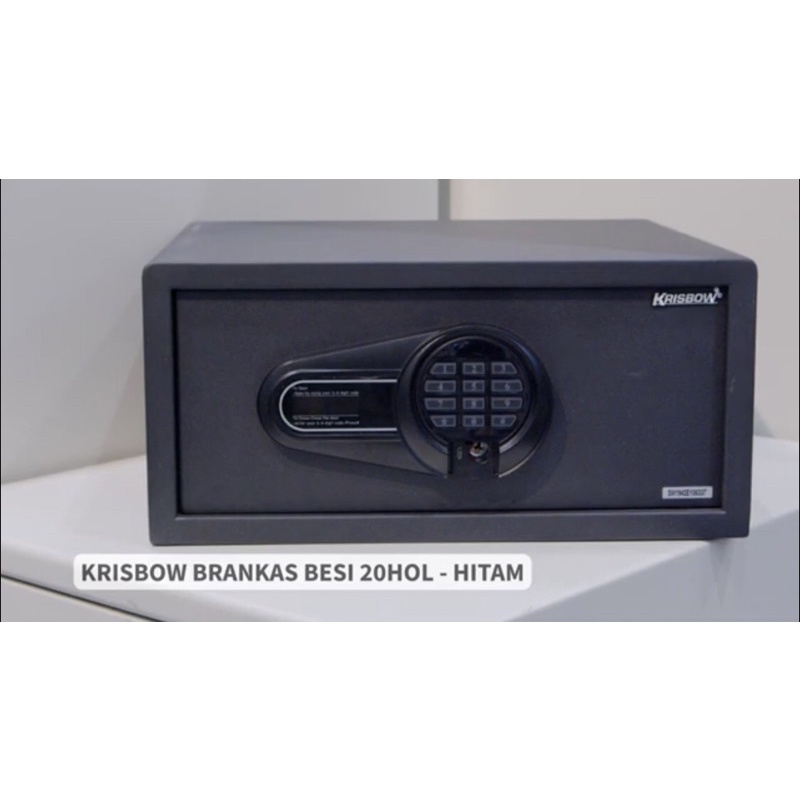 KRISBOW BRANKAS BESI HITAM 20HOL/ACE STELL SAFE BLK 20HOL/ACE KRISBOW SAFETY BOX/BRANKAS ELECTRONIC/ACE BRANKAS BESI