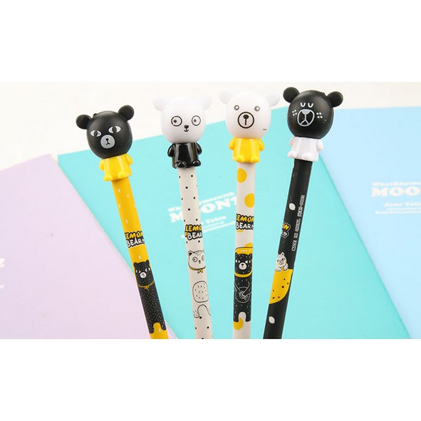 

SALE!!! TERLARIS!!! Pulpen Gel Kepala Lemon Bear 0.38mm UNIK