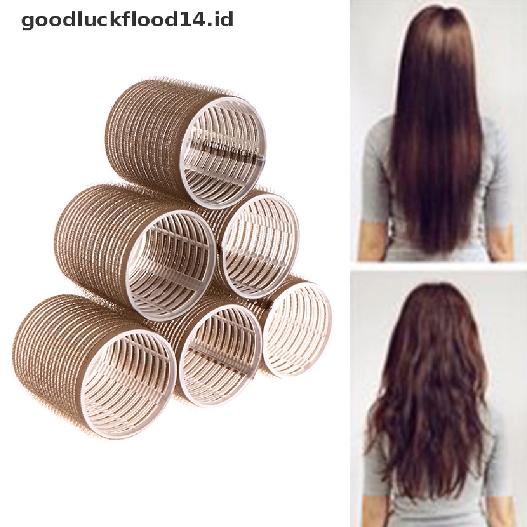 [OOID] Self Grip Rollers Cling Stick Hair Curler Curls Wave Styling Salon Setting Tool ID