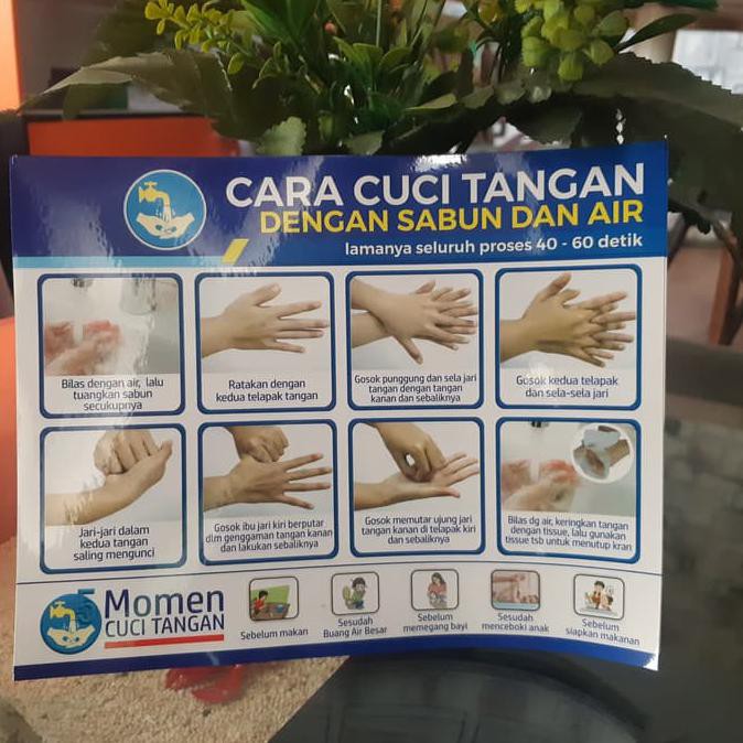 

Stiker Cara Cuci Tangan TERJAMIN