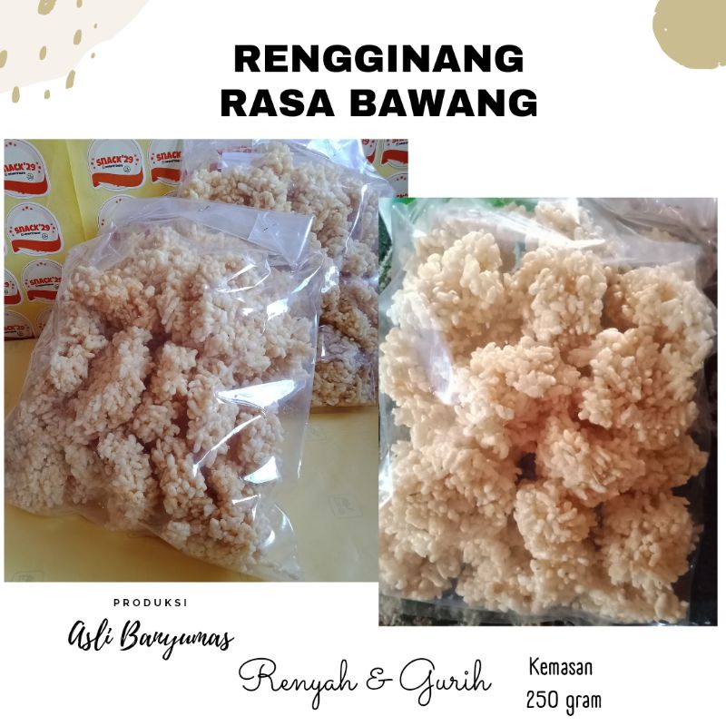 

RENGGINANG RASA BAWANG | KHAS BANYUMAS | HARGA TERJANGKAU | FREE GIFT MIN. BELANJA 50K (all item)