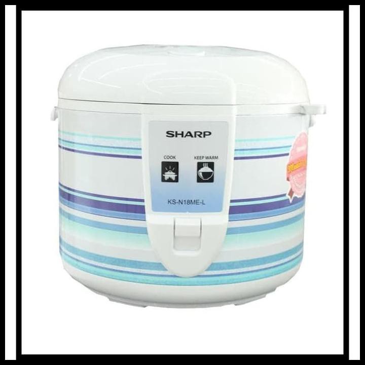 Rice Cooker Sharp Ks-N18Me-L/C Magic Com Kapasitas 1.8 Liter - Biru Muda