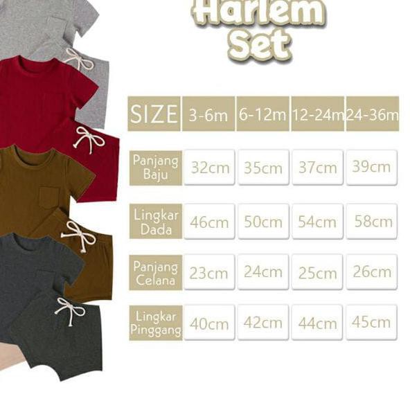 Makassar ! Royale Bebe Harlem Set Premium Cotton