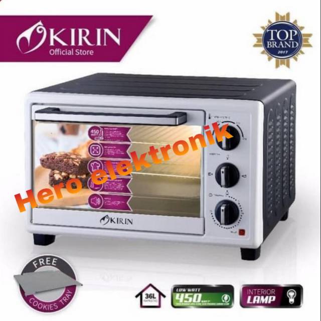 Oven listrik Kirin 36 liter KBO-360 LW