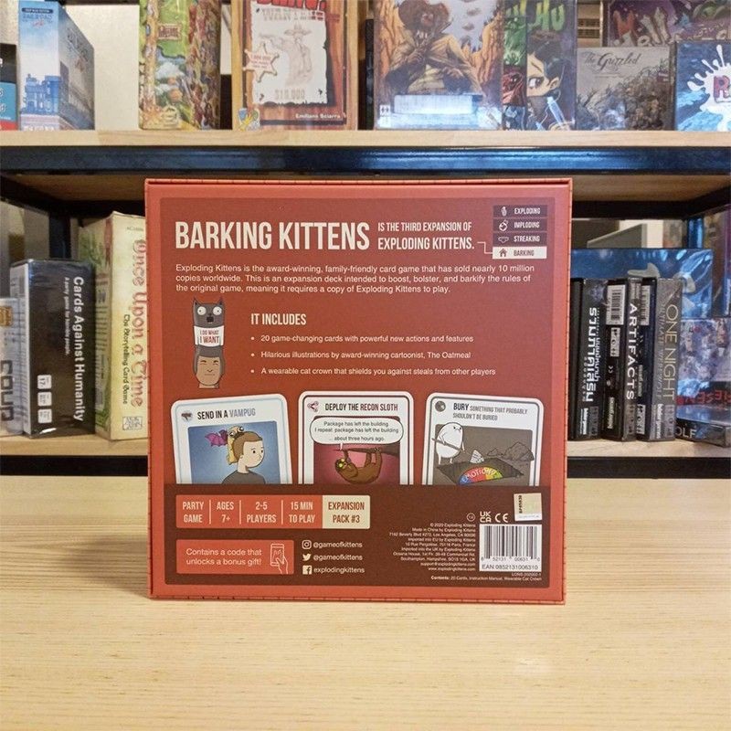 Barking Kittens The Third Expansion of Exploding Kittens Card
