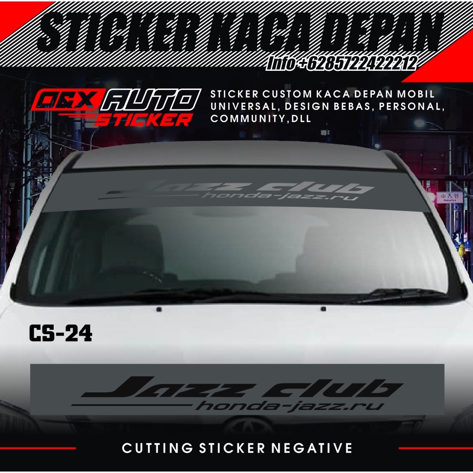 Sticker KACA DEPAN MOBIL STIKER UNIVERSAL (24)