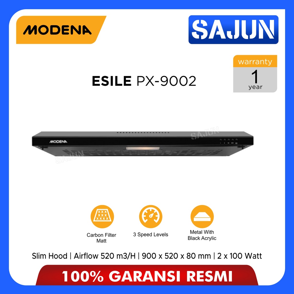 Modena Slim Hood 90 cm ESILE PX 9002 Cooker Hood PX9002 / PX-9002