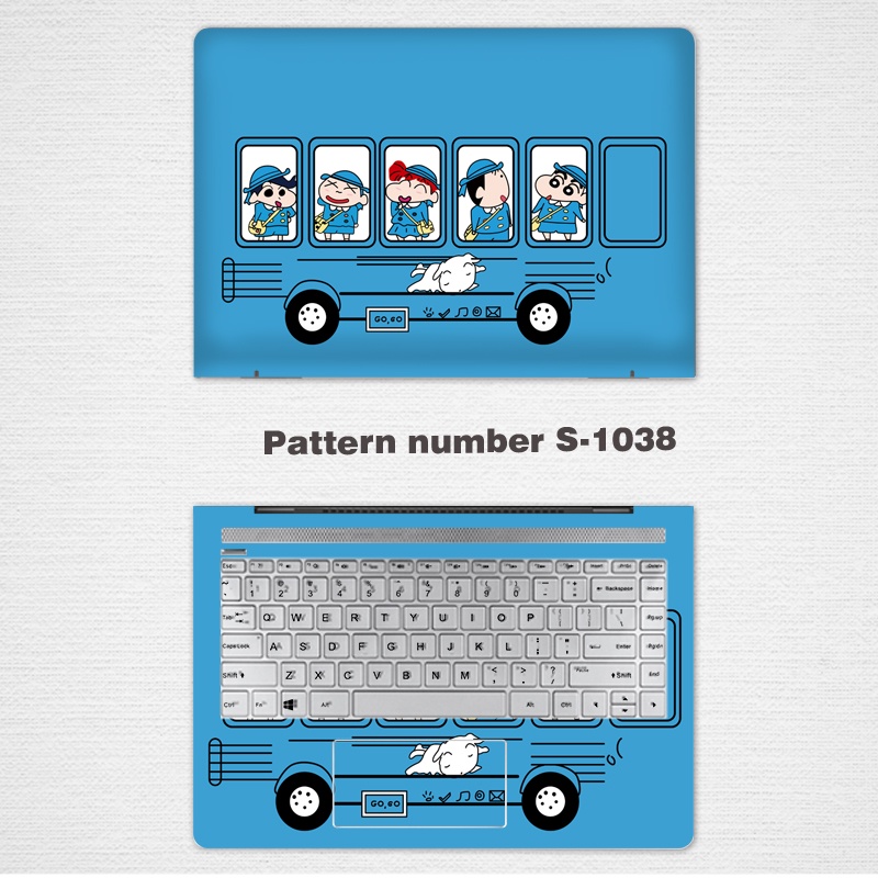 Stiker Skin Laptop Komputer 2 Sisi Motif Kartun Bahan Vinyl Untuk lenovo Ideapad 720 rescuer14isk 700 11 / 12 / 17 Inch