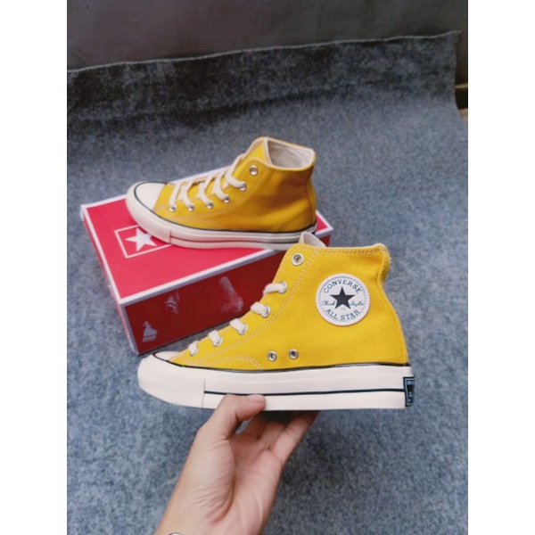 CONVERSE CT 70's high YELLOW GLOSSY (KINCLONG) IMPORT MADE IN VIETNAM