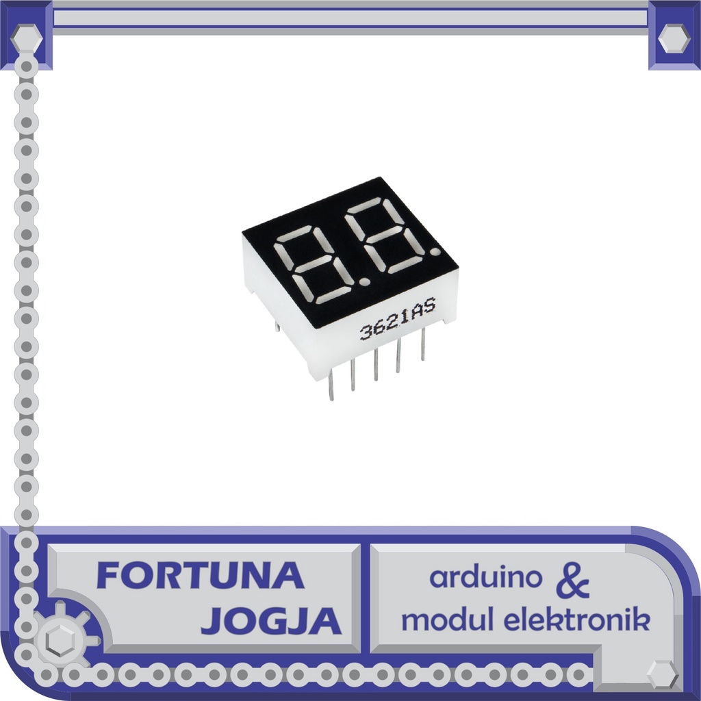 Seven Segment Display 7 Segment Merah 0.36 Inch 1-2-3-4-Jam Digit