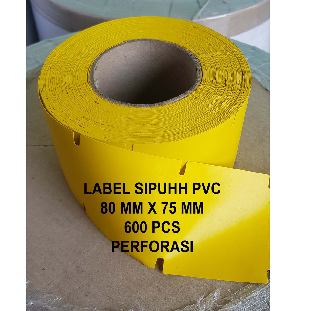 

LABEL PVC 80 X 75 MM ISI 600 PCS CORE 3 INCH SIPUHH KEMENHUT