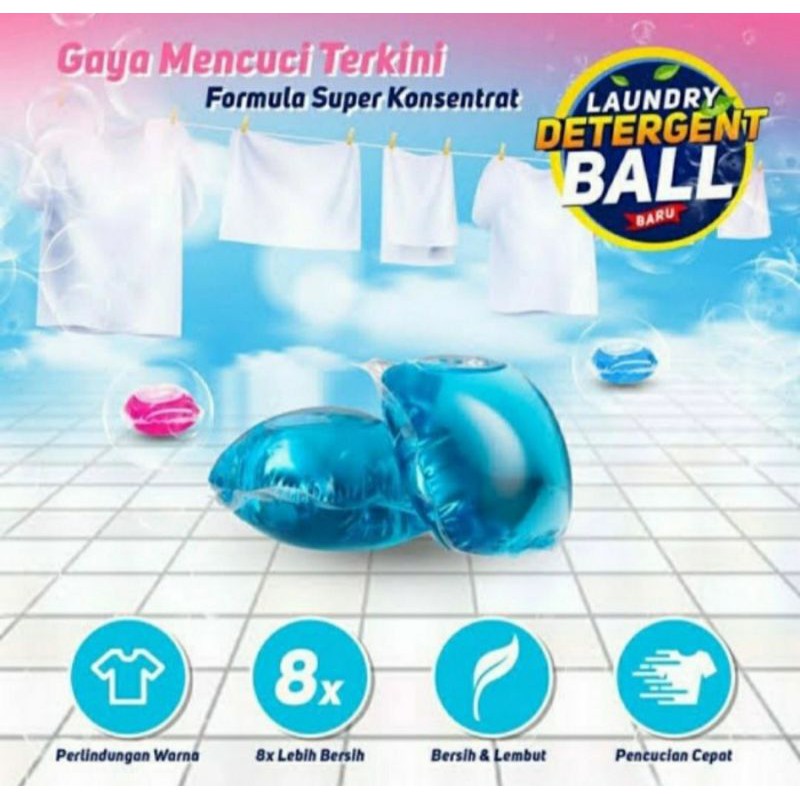Gell Ball Sabun Cair Cuci Pakaian Laundry Detergent