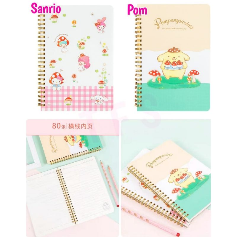 

Buku catatan notes Ring A5 Pompompurin