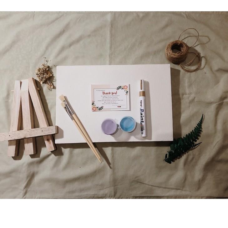 

Terjangkau TERMASUK EASEL DIY Handprint Painting Kit by Sweetie Seasons Canvas Lukis Set | Easel Lukisan