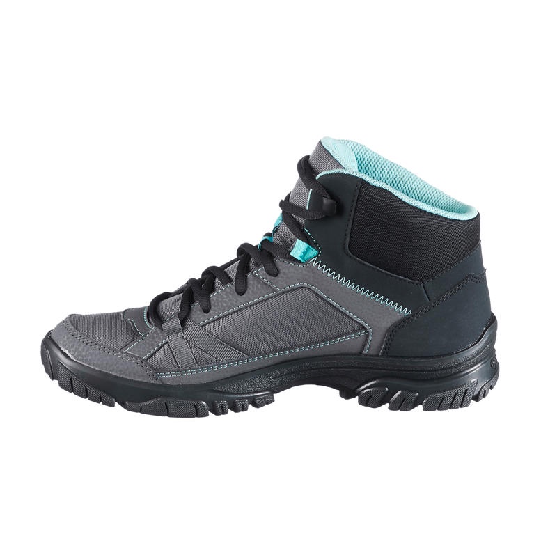 QUECHUA NH100 Mid Sepatu Boot Gunung Wanita Hiking Trekking