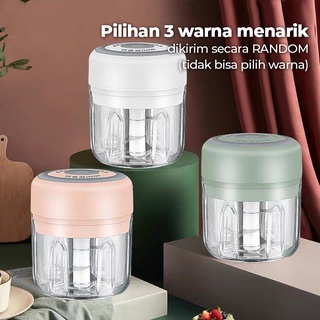 Jual La Natuna Mini Chopper Portable Elektrik Usb Rechargeable Blender Mpasi Bawang Ml