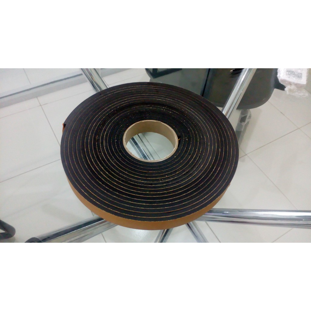 Penutup Celah Pintu - Bantalan Pelindung - Single Tape Foam Perekat Satu Sisi 10M x 25mm x 5mm