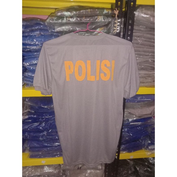 Kaos Polos POLRI | Dalaman baju Coklat