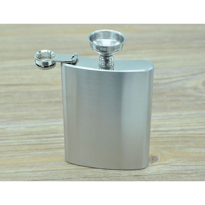 8oz Botol Minum Wine Bir Flask Hip Square Shape Stainless Steel