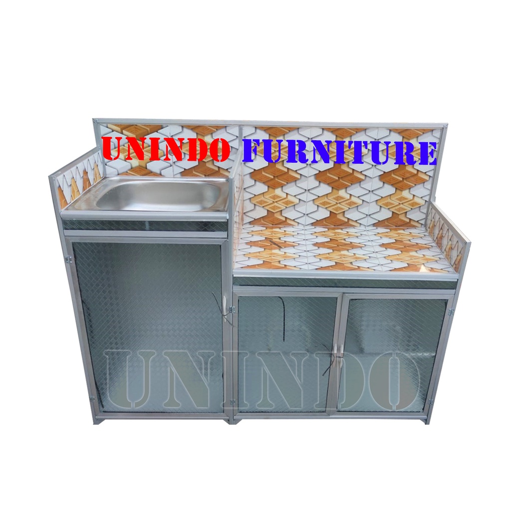 RAK WASTAFEL PLUS RAK KOMPOR 2 TUNGKU LANTAI BAWAH KERAMIK
