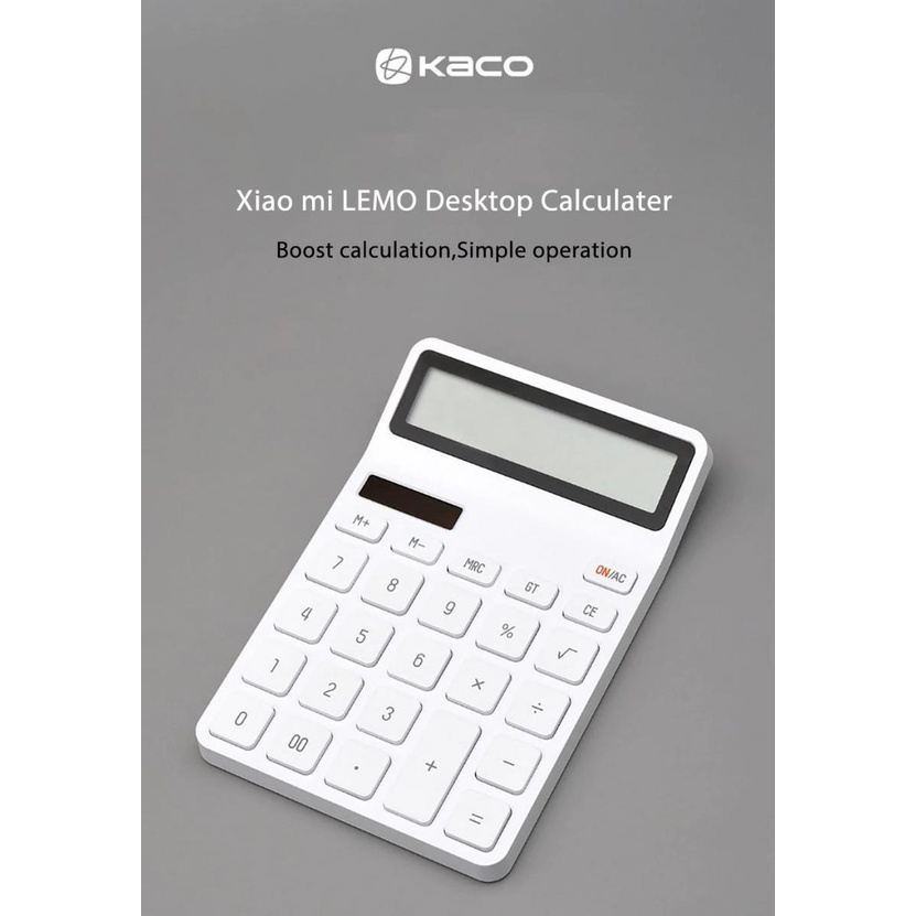 Xiaomi Kalkulator Putih Original Premium LEMO Calculator - White