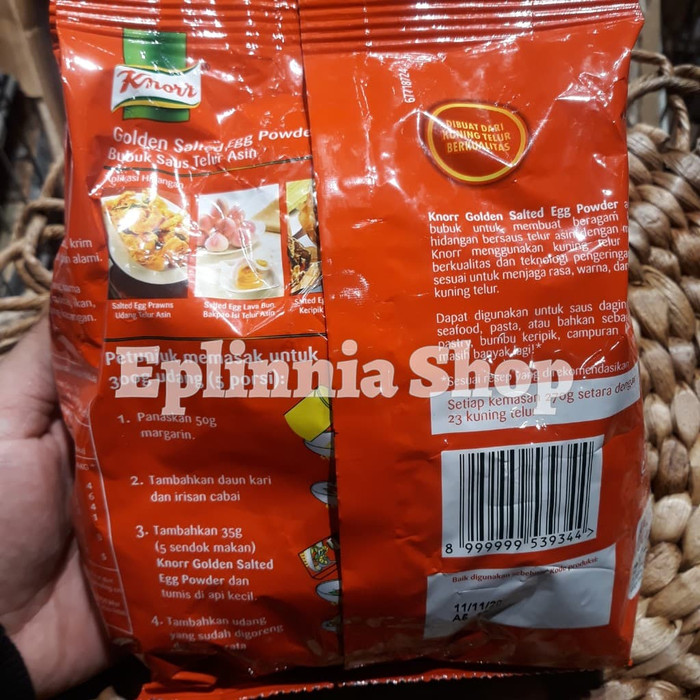 

PROMO SPESIAL - KNOOR GOLDEN SALTED EGG POWDER 270 GR - BUBUK SAUS TELUR ASIN