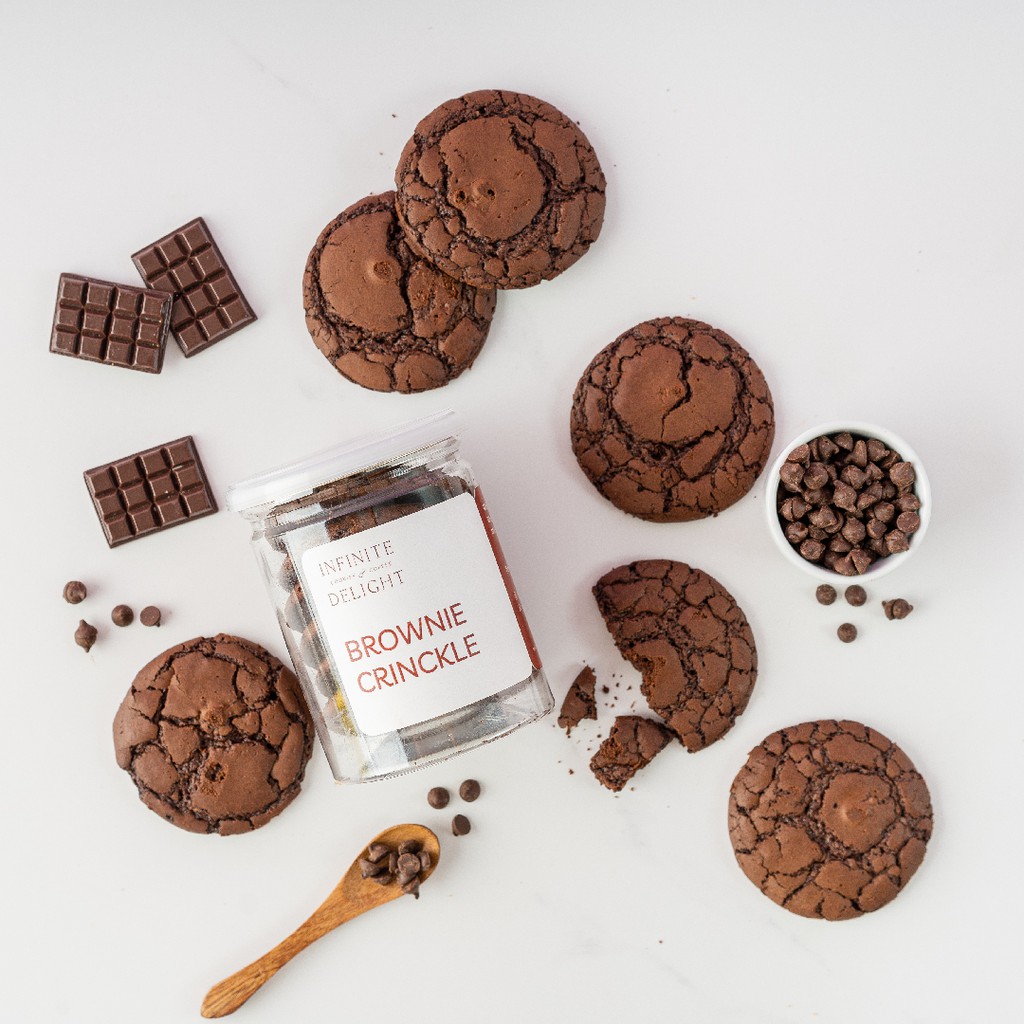 

Mini Cookies Crinckle Brownie | Cookies Jar | Kue Kering by Infinite delight