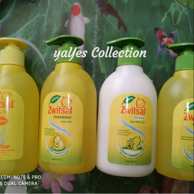 Zwitsal 300 ml pump pumping baby bath minyak telon hair body wash rich honey milk sabun cair switsal sweetsal