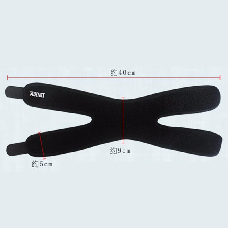 AOLIKES Pelindung Lutut Olahraga Fitness Knee Support Brace Guard - A-7929 - Black