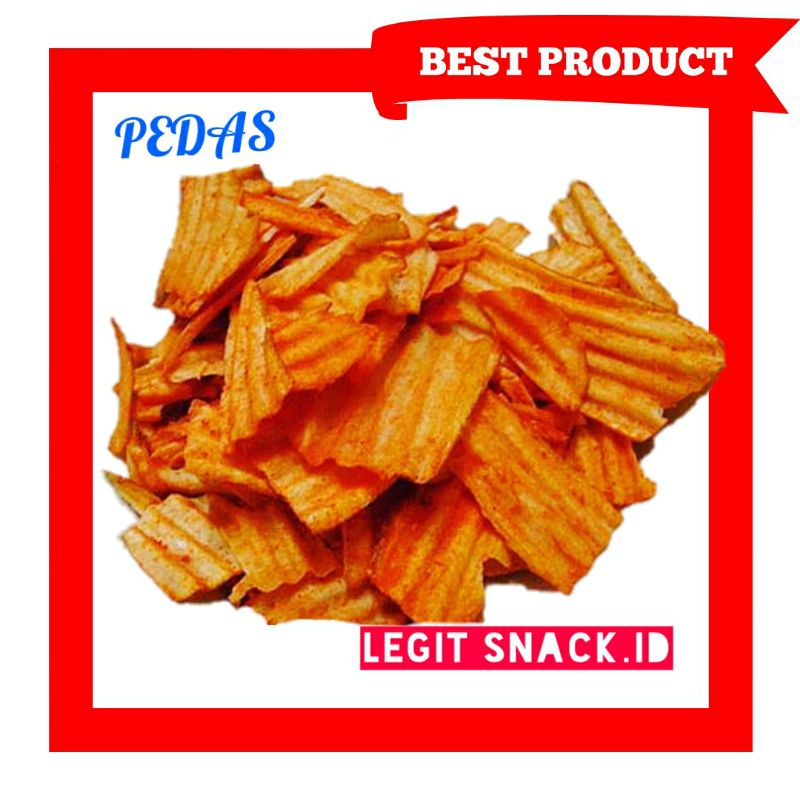 

Keripik Singkong Balado Pedas / Kripik Singkong Pedes 250 Gram / Cassava Chips