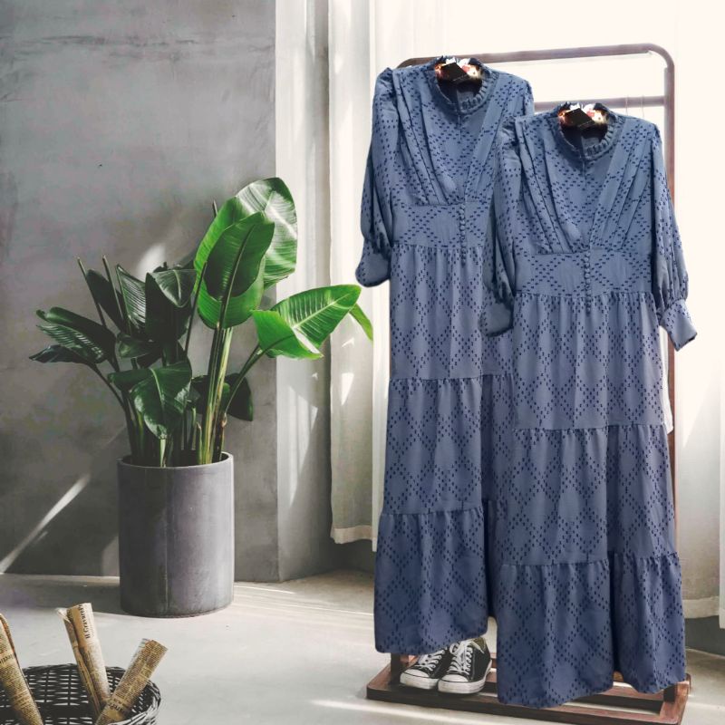 DRESS GAMIS LESTI RUBY CRINKLE MEIJIWANG