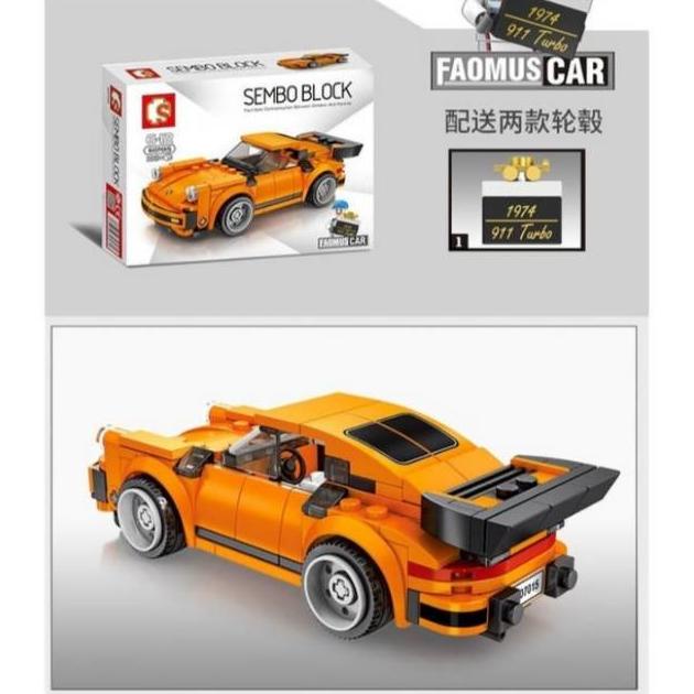 Sembo Brick Famous Car Porsche - Mainan Lego Block Mobil Balap Sports