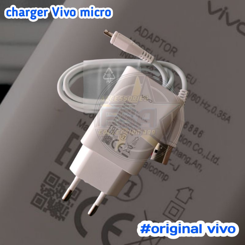 Charger Original VIVO Fast charging 5v -2A Vivo Type C &amp; Micro Y12 | Y83 | Y11 | Y15 | N95 | Y93 &amp; Charger Vivo V11 V9 V7 V5