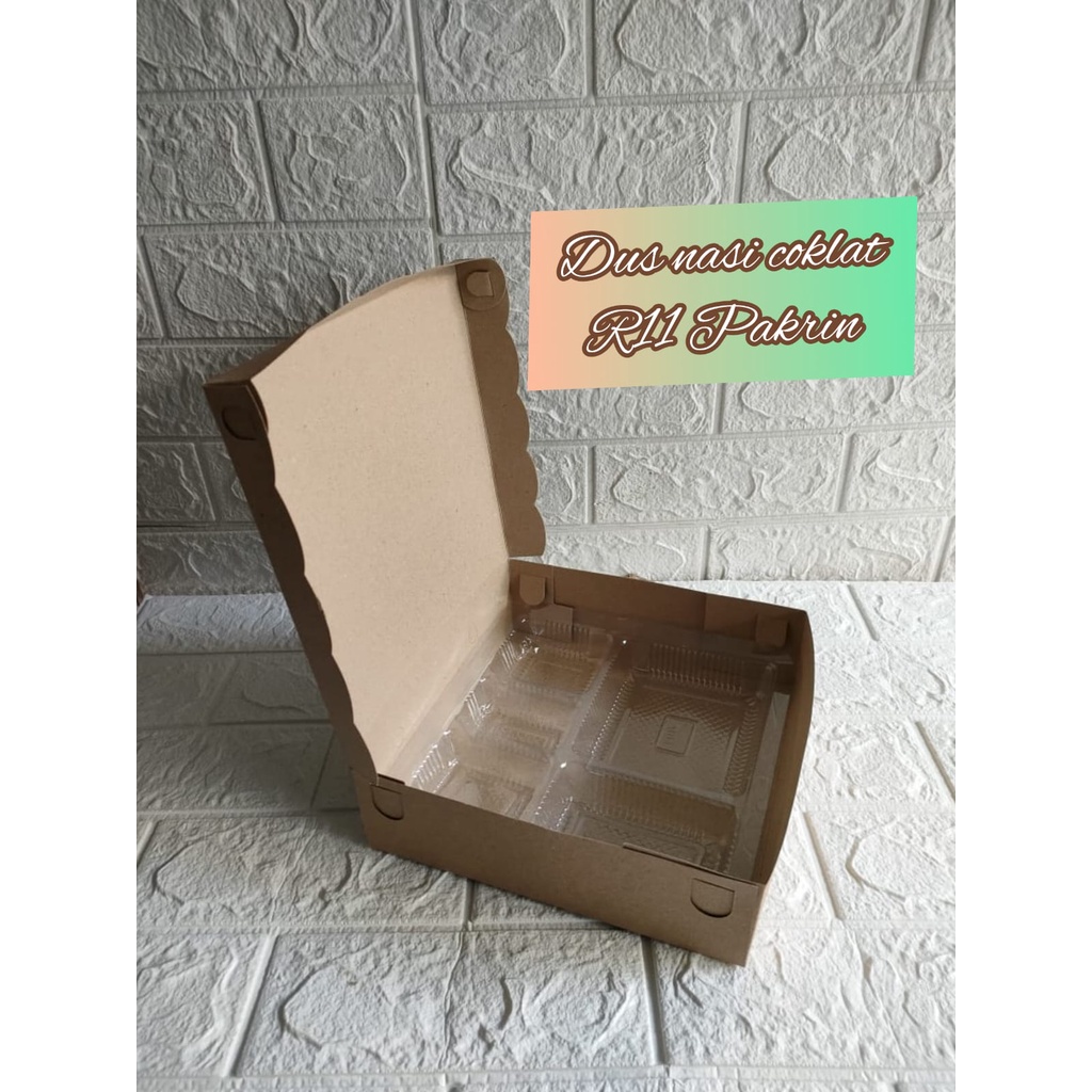 

Dus Coklat R11 350 PAKRIN / Box Coklat uk 22 x 22 x 6,7 cm PER 10 PCS