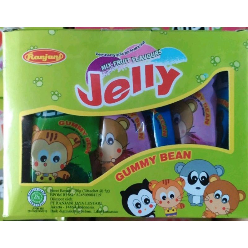 

Jelly Gummy Bean ( isi 30 pcs @5gr )